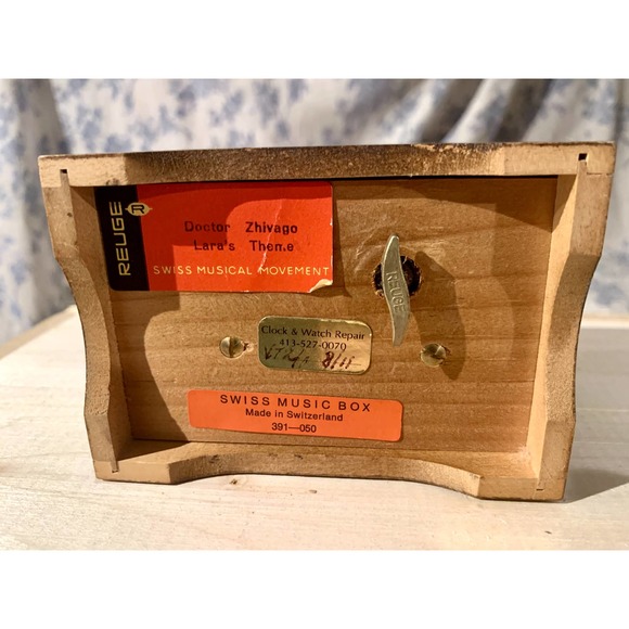 Vintage Reuge Swiss Music Box Dr. Zhivago Lara's Theme Hummel DOES NOT PLAY - Picture 7 of 10